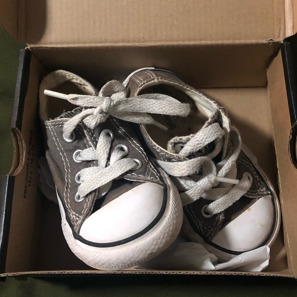 Toddler Size 5 Charcoal Gray Converse